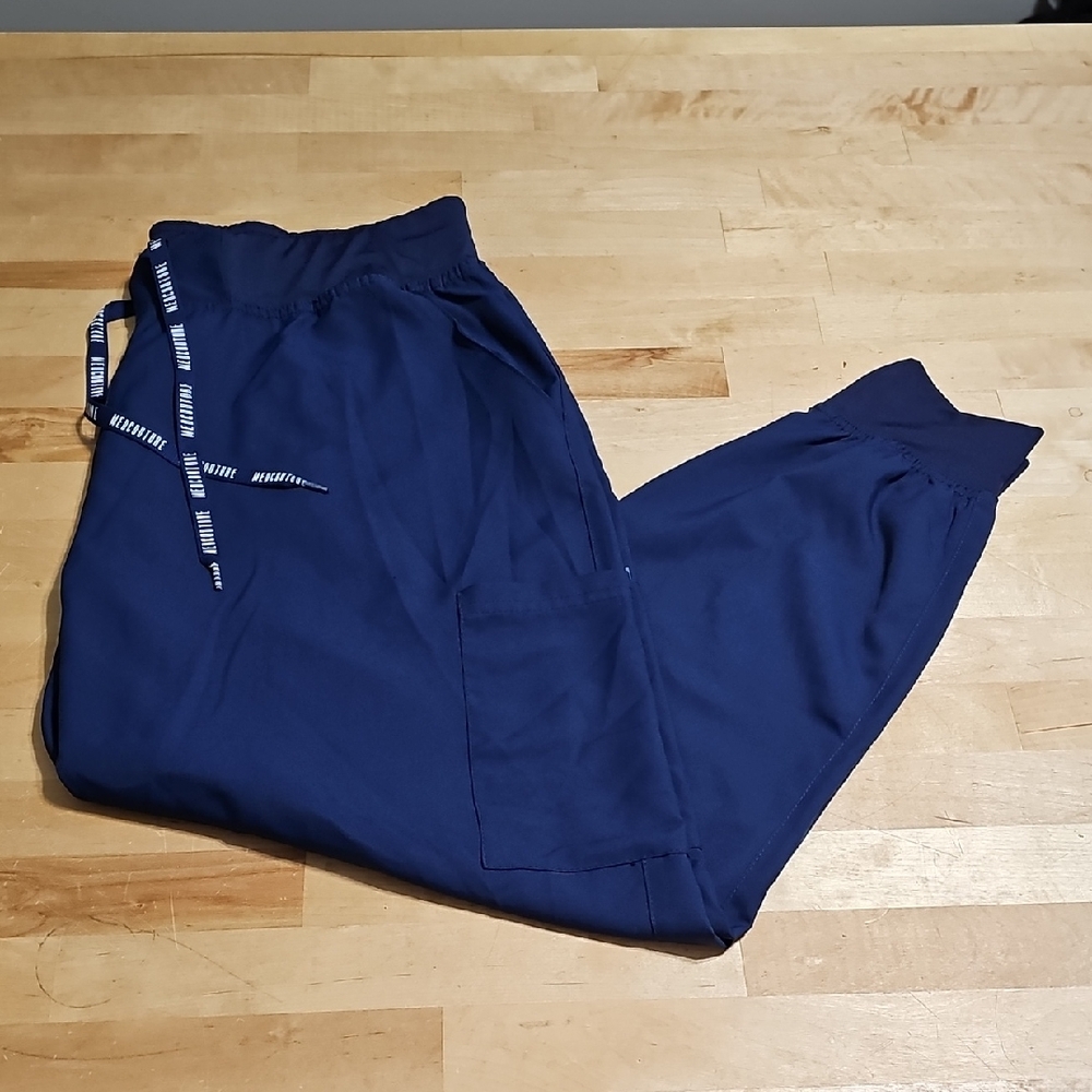 Med Couture Navy Blue Jogger Scrub Pants XL